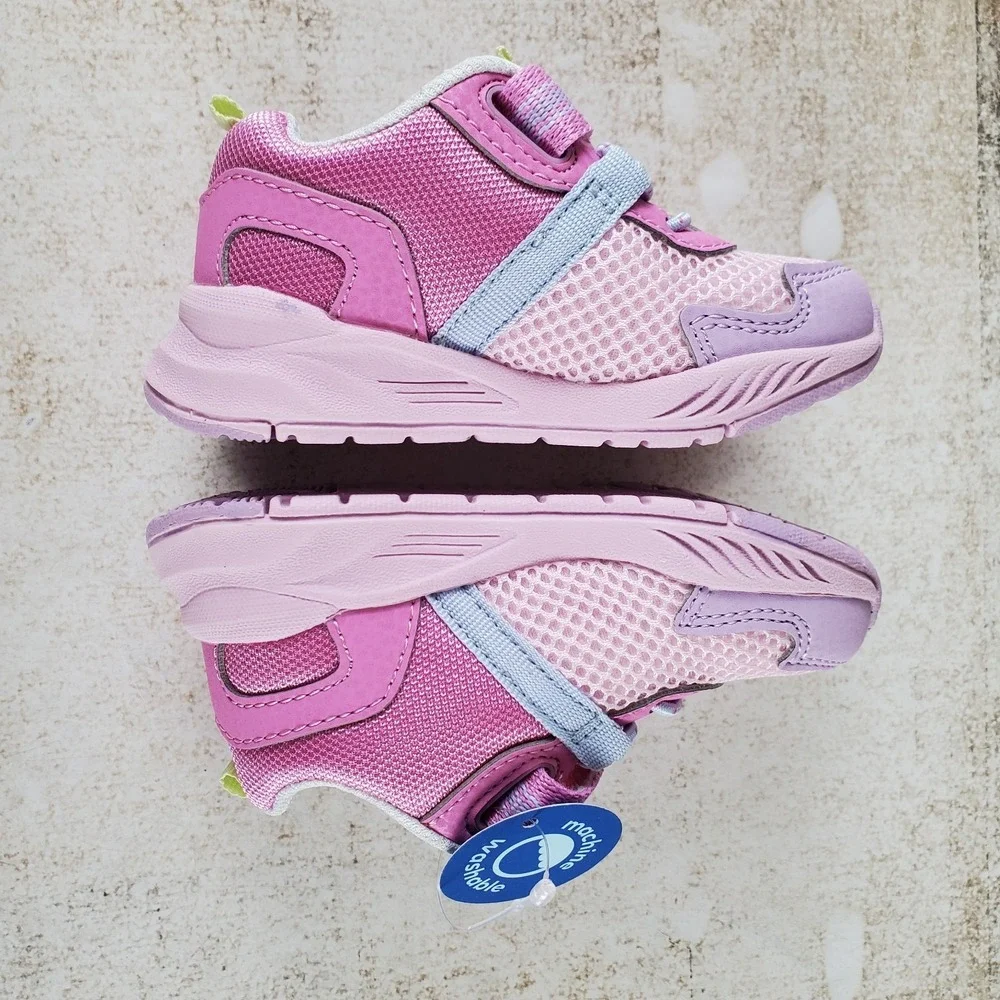 Stride Rite Made2Play Player Toddler Shoes Sz 5 M Pink Multi Mesh Sneakers